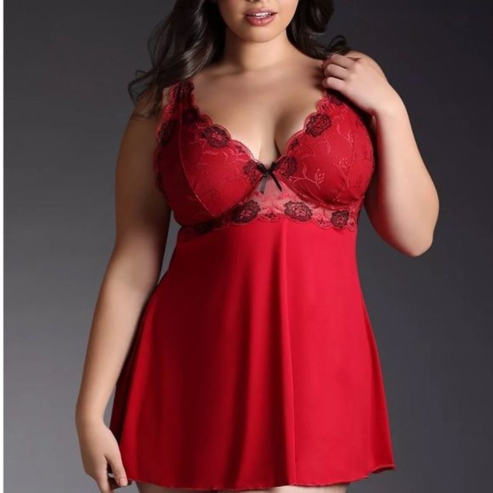Sexy Torrid Red and Black Lingerie
